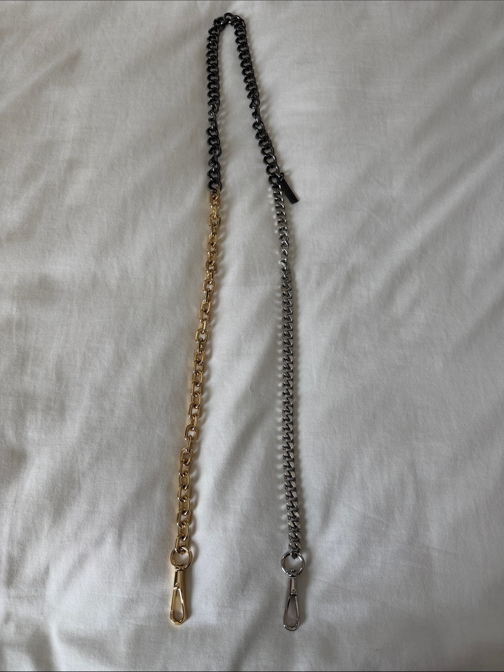 The Marc Jacobs Chain Bag Strap Gold & Silver